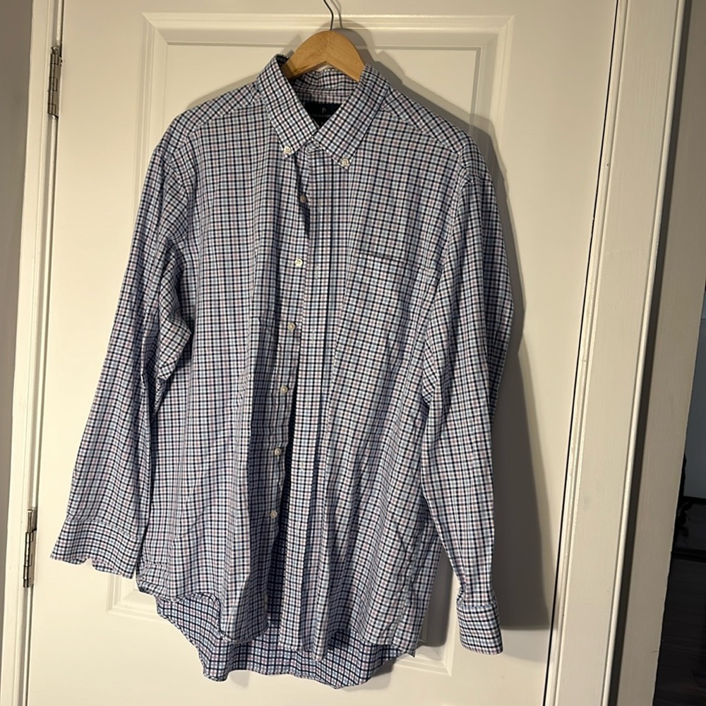 Blue Purple Checkered Shirt